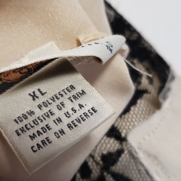 Champagne Satin Feel Nightie Gown Slip Lace Empire - Picture 7 of 8